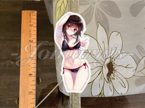 Kono Subarashii Anime Megumin Bikini Fun Sticker Decal 2 konosuba manga ecchi