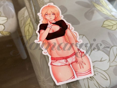 RWBY - Anime - Yang Xiao Long Sexy Custom Sticker Decal manga huntress