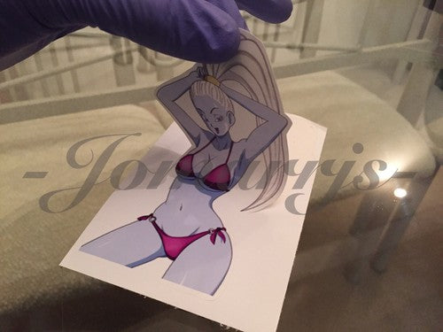 Dragon Ball Z - Anime - Vados Bikini “Hair-Tied” Sun Fun Sticker Decal Vinyl DBZ