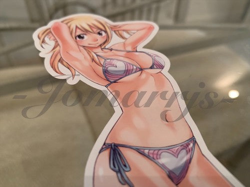 Fairy Tail - Anime - Lucy Heartfilia c. Bikini Sun Fun Sticker Vinyl Decal Sign