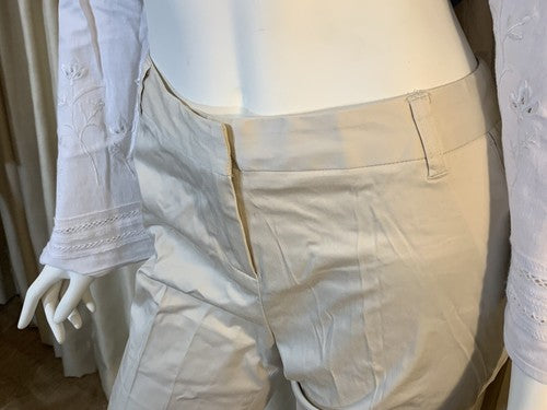 Amanda & Chelsea Womens Casual Beige Khaki Cotton Shorts Sz 10 NWT