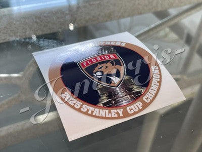 Florida Panthers 2025 Stanley Cup Champions Custom Sticker Decal NHL 3"-18"