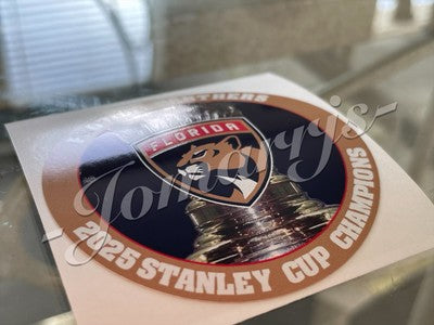 Florida Panthers 2025 Stanley Cup Champions Custom Sticker Decal NHL 3"-18"