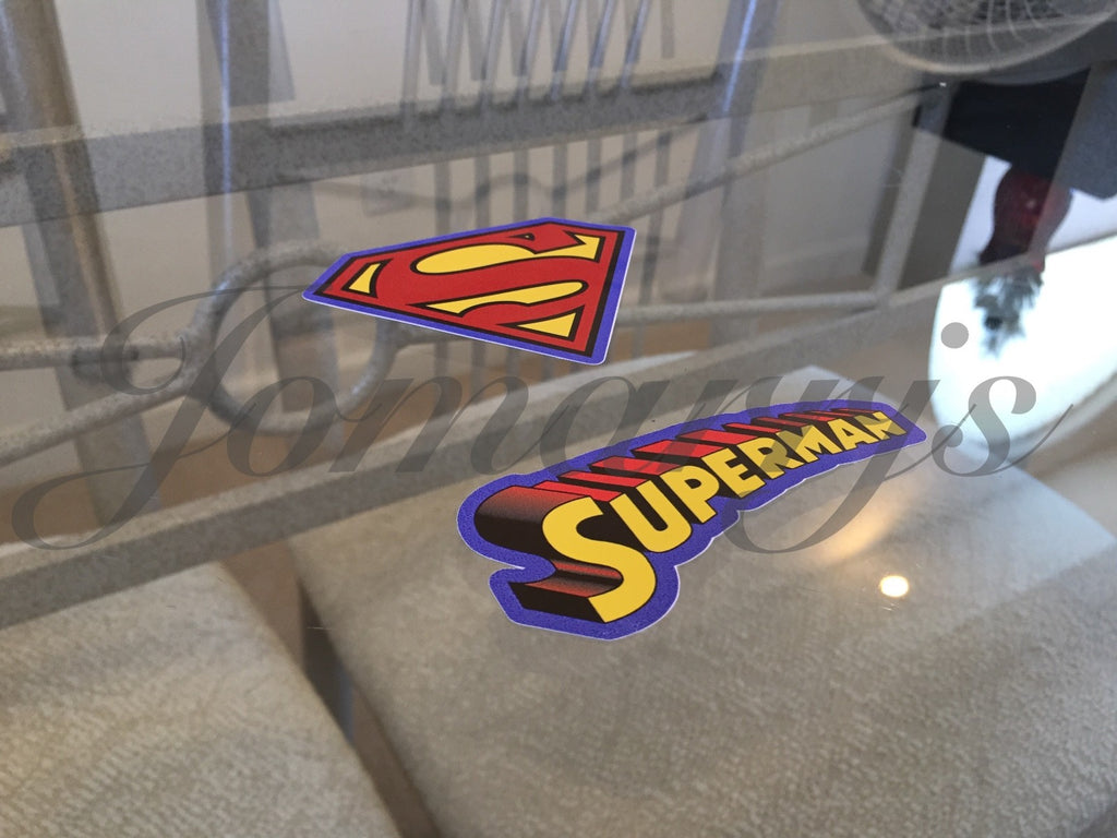 Superman 2-in-1 Logo & Emblem Sticker Decal Sign DC Comics Movie Justice League