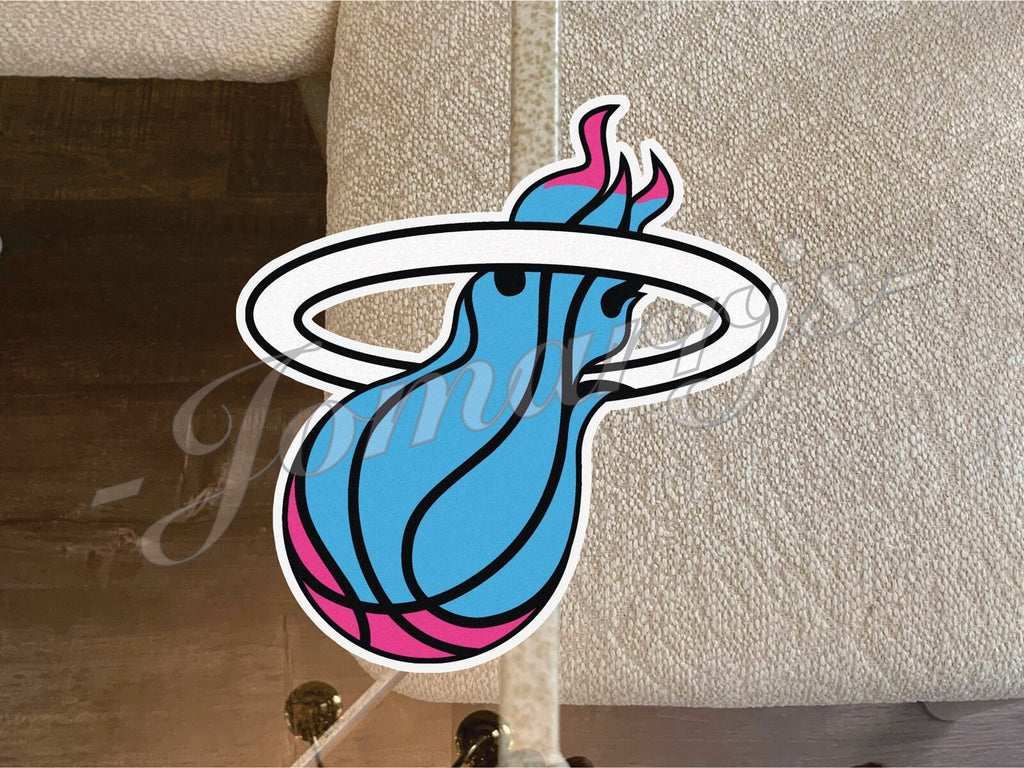 Miami Heat Logo NBA Sticker Decal Vinyl waterproof 2"-18" car tumbler phone