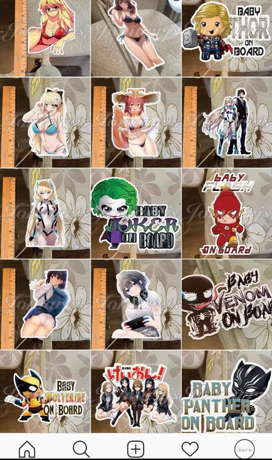 Custom Chibi Venom Baby (or Kid) on Board Sticker Decal Marvel Spiderman comic