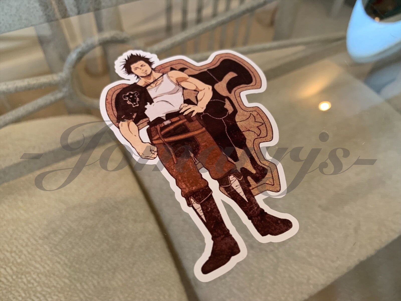 Black Clover - Anime - Yami Sukehiro Sticker Vinyl Decal Custom manga laptop