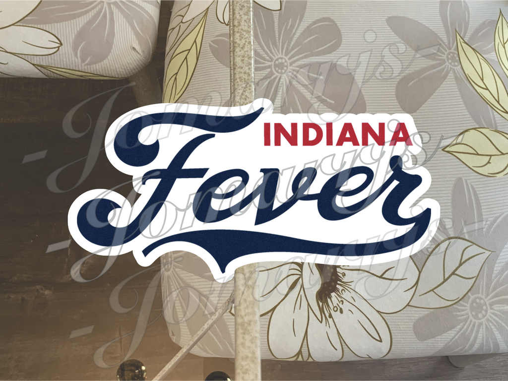 Indiana Fever WNBA Logo Custom Colored Sticker Decal waterproof Sz 2"-18"