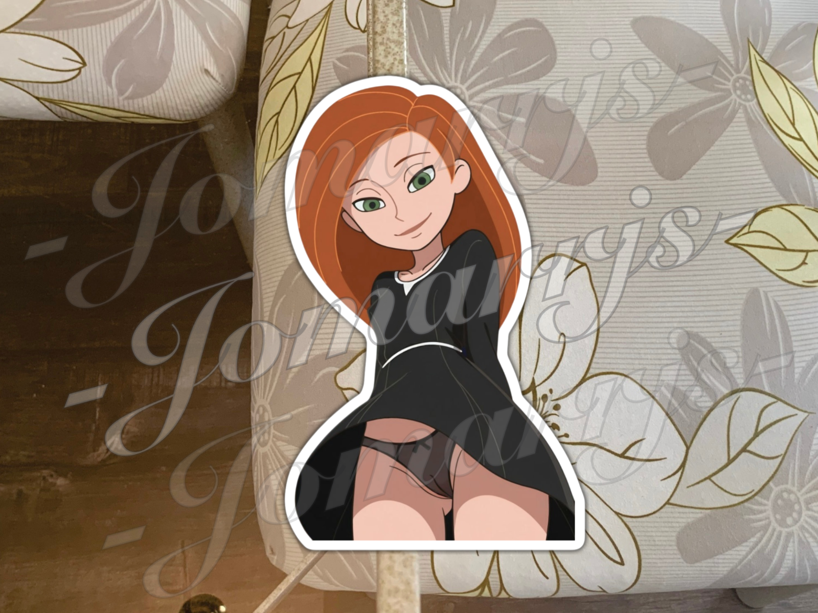 Kimpossible Anime Kim 02-05 Bikini Sticker Decal ecchi waifu art ronstoppable