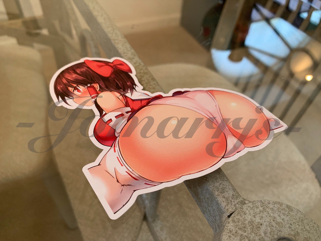 Touhou - Anime - Hakurei Reimu "Stretch" Sticker Decal lingerie bikini sun fun