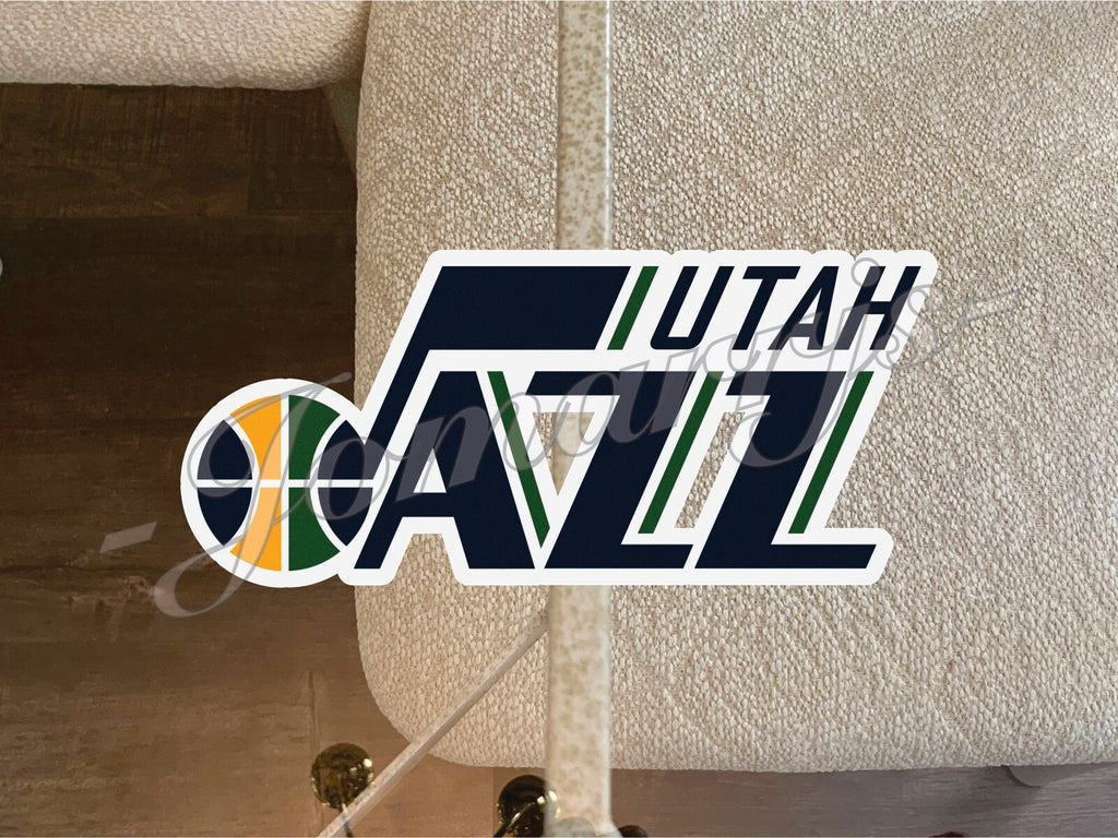 Utah Jazz Logo NBA Sticker Decal Vinyl waterproof 2"-18" phone tumbler car