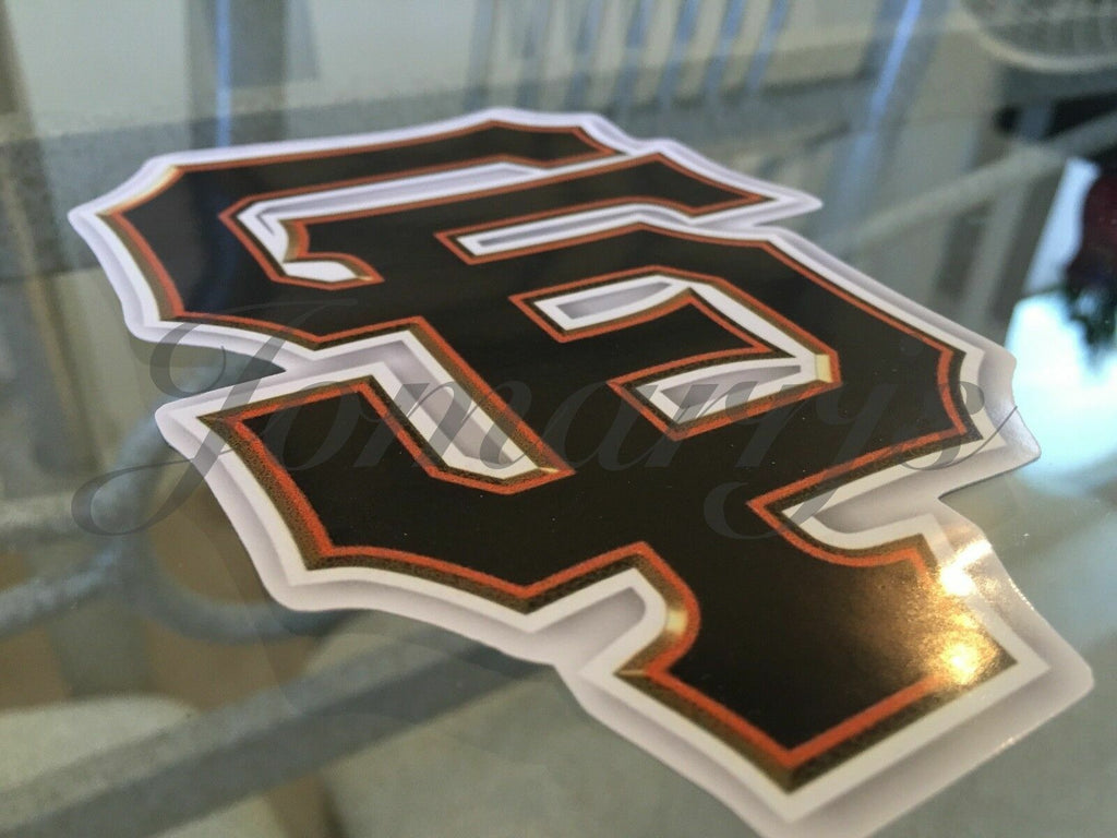 San Francisco Giants Black Orange SF Logo MLB Sticker Decal waterproof 2"-18"