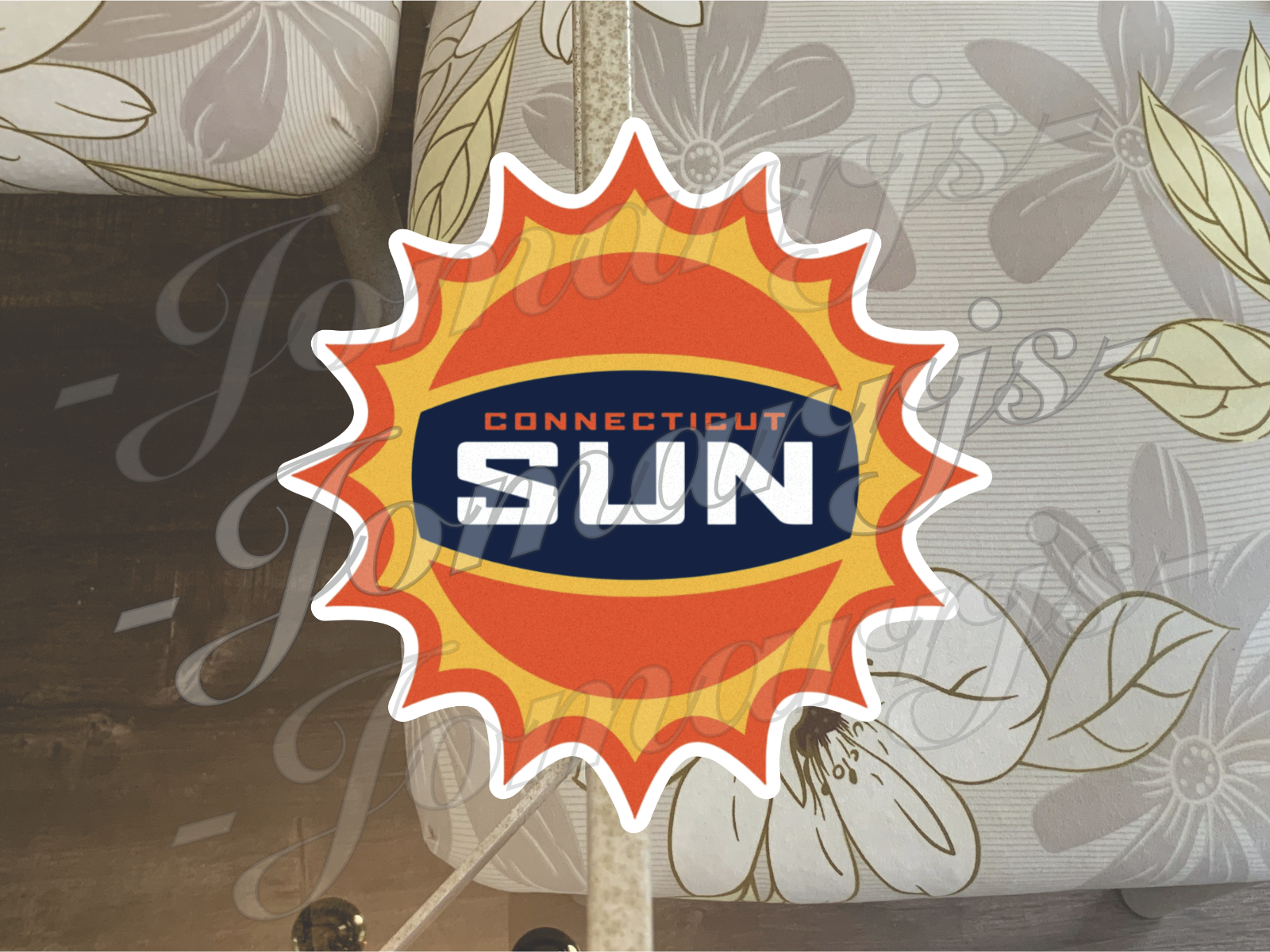 Connecticut Sun WNBA Logo Custom Colored Sticker Decal waterproof Sz 2"-18"