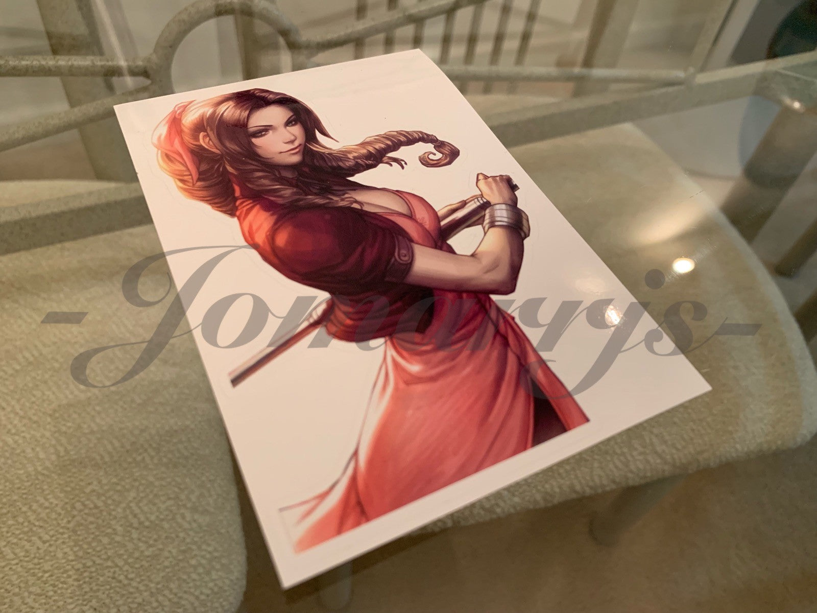 Final Fantasy Gaming Aerith Gainsborough Sticker Decals Vinyl ff 7 anime vii A.
