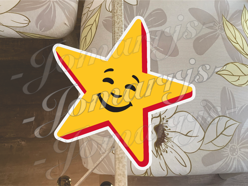 Carl's Jr. Logo Custom Vinyl Sticker Decal fan tumbler laptop waterproof