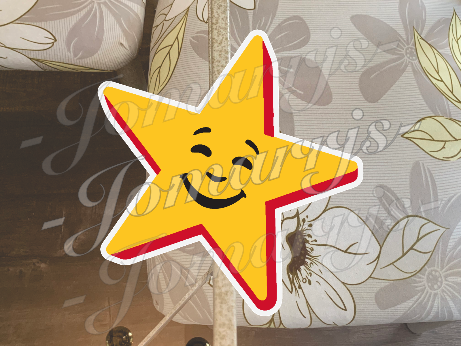 Carl's Jr. Logo Custom Vinyl Sticker Decal fan tumbler laptop waterproof