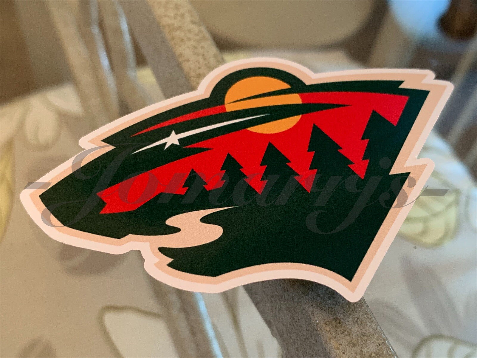 Minnesota Wild Hockey Team Logo NHL Sticker Decal Vinyl #OurIce