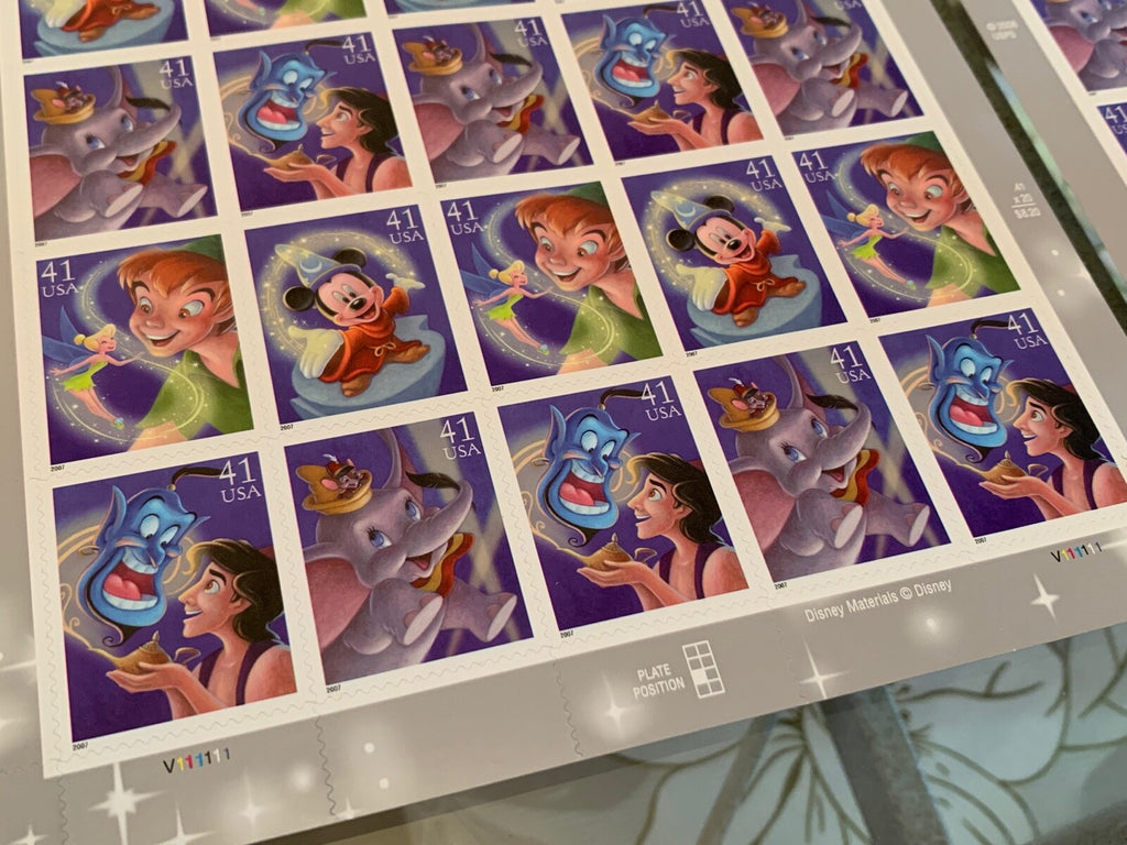 US Scott #4192 41¢ x2 The Art of Disney: Magic Sheet of 20 VF NH MNH (Lot of 2)