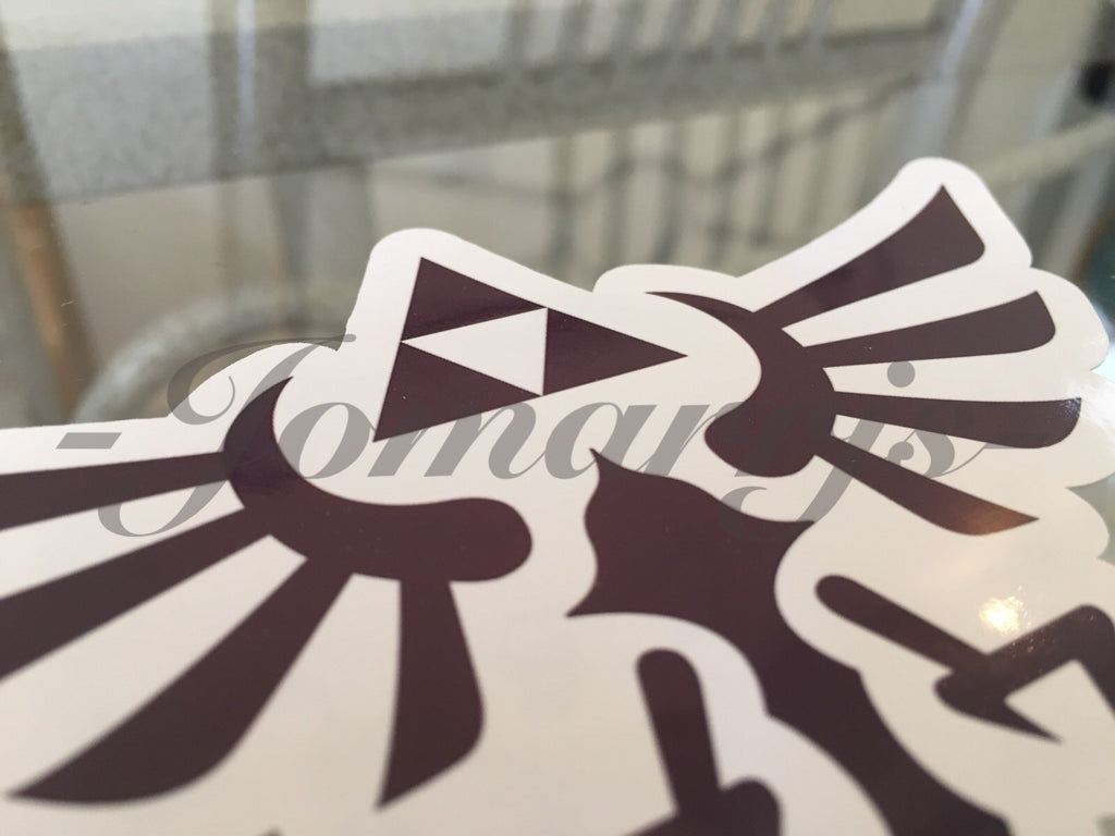 Zelda - Gaming - Triforce Logo Sticker Decals Vinyl console Laptop anime 3 Sizes