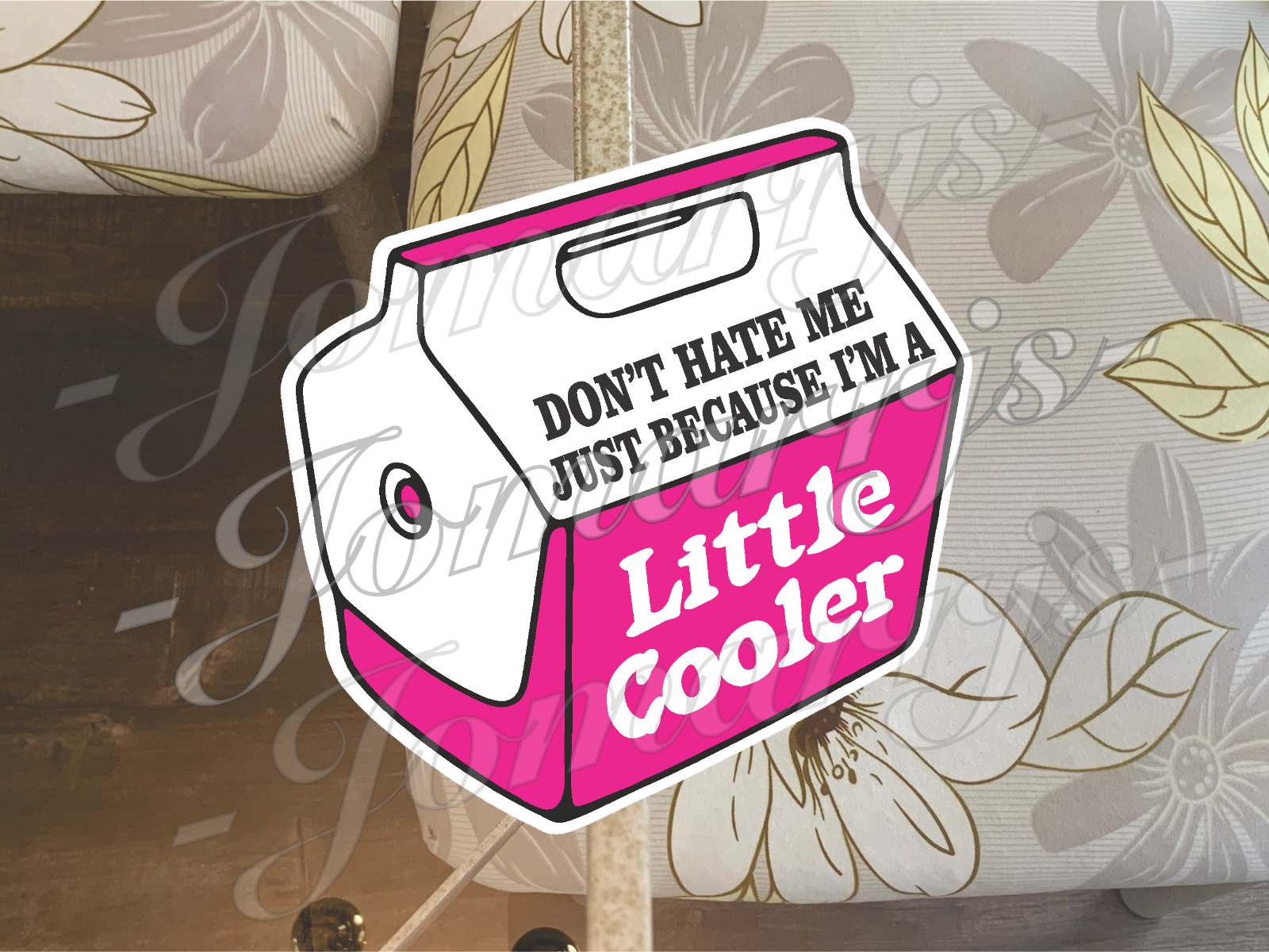 "Don't Hate Me Just Because I'm A Little Cooler" Sticker Decal funny waterproof
