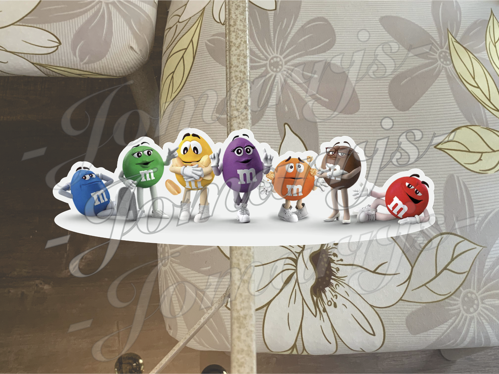 Custom M&M and Friends Spokes Candies Vinyl Sticker Decal car tumbler 2"-18"