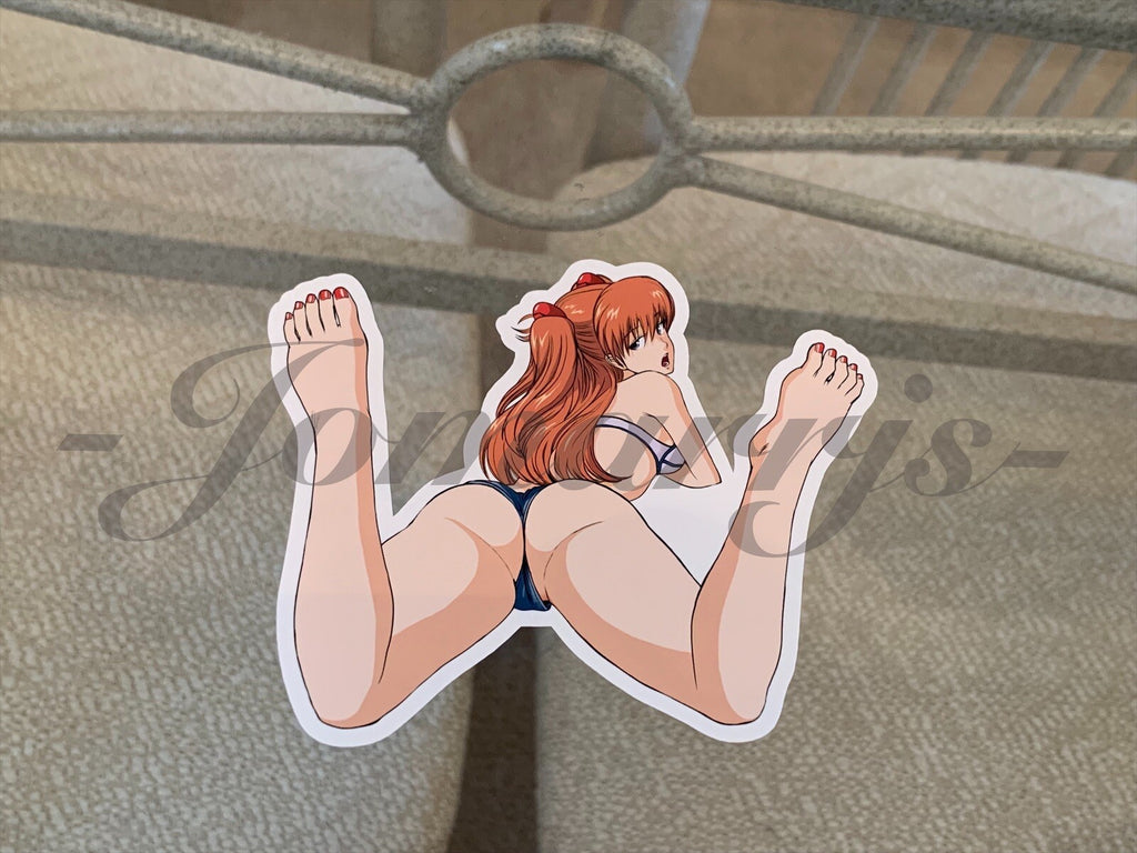 Neon Genesis Evangelion Asuka Langley Bikini Sun Fun Sticker Decal Vinyl laptop