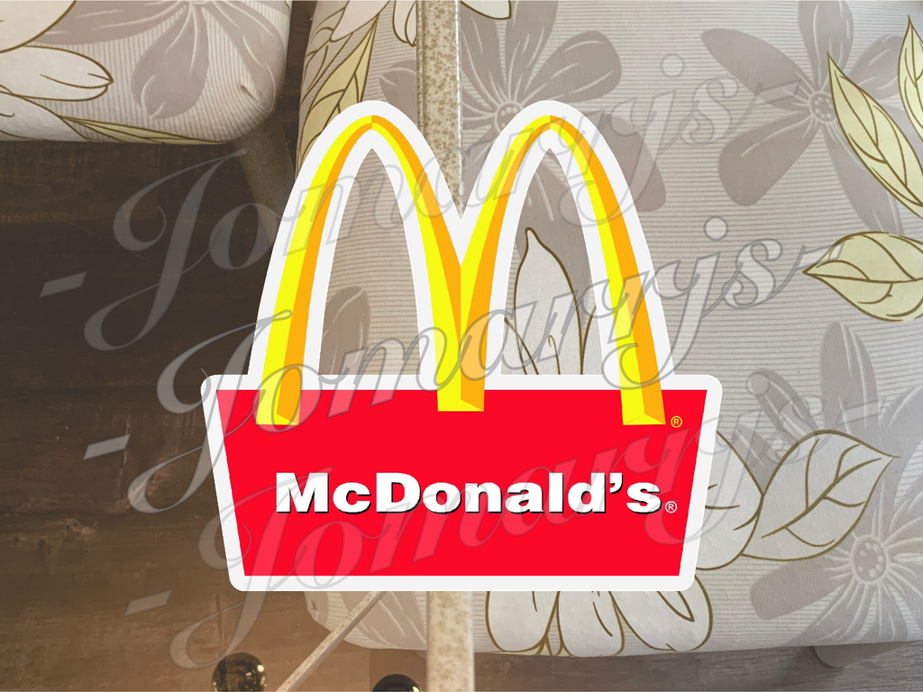 McDonald's Logo Brand Fast Food Vinyl Sticker Decal fan tumbler laptop