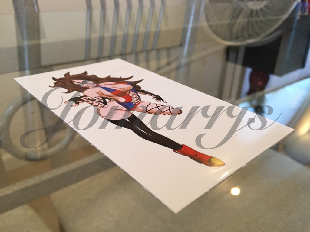 Dragon Ball Z Anime Android 21 Bikini Sun Fun Sticker Decal Vinyl Sign Comic DBZ