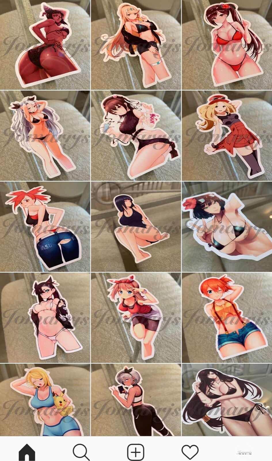 My Hero Academia Anime Ochaco Uraraka Bikini Sun Fun Sticker manga c ecchi