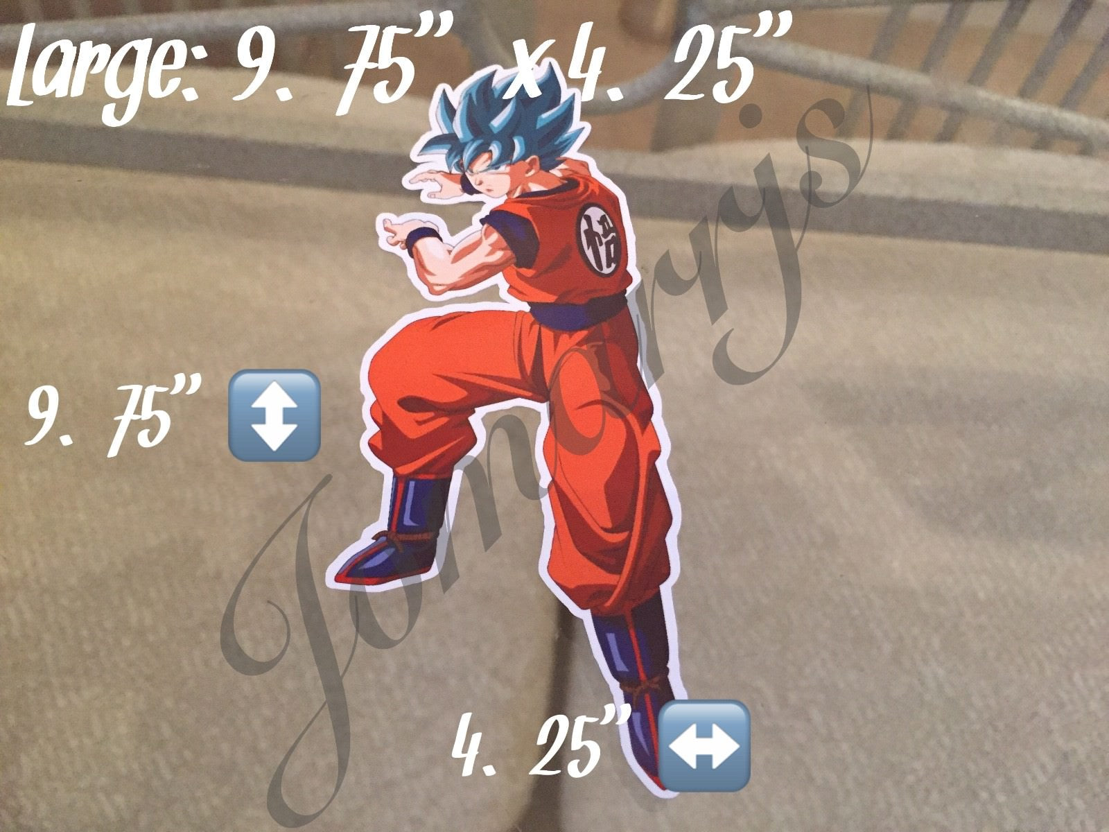 Dragon Ball Z Blue Hair Goku Stickers Decals Vinyl Sign Comic DBZ *3 Sizes!*