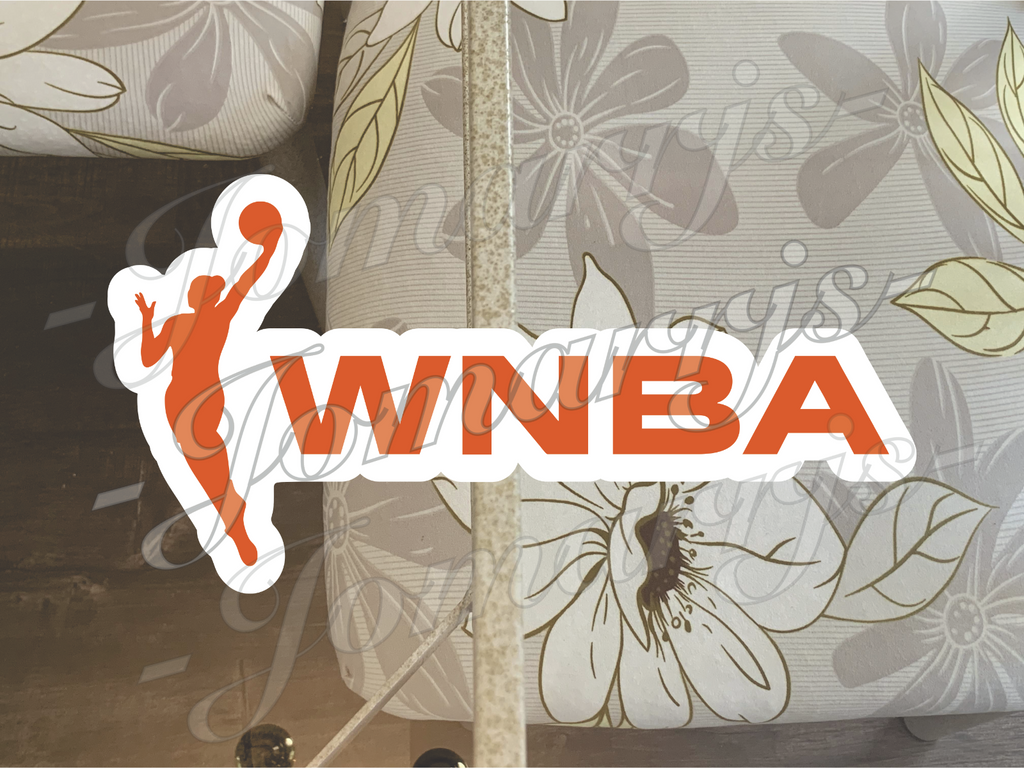WNBA Logo Custom Colored Sticker Decal car laptop waterproof tumbler Sz 2"-18"
