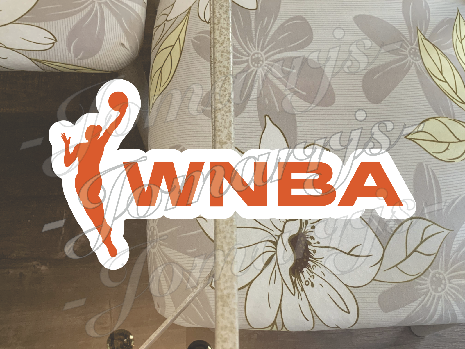 WNBA Logo Custom Colored Sticker Decal car laptop waterproof tumbler Sz 2"-18"