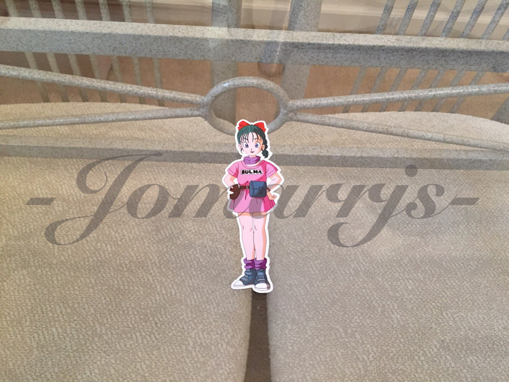 Dragon Ball Z Anime Bulma "Hands on Hips" Sticker Decal Vinyl Comic DBZ