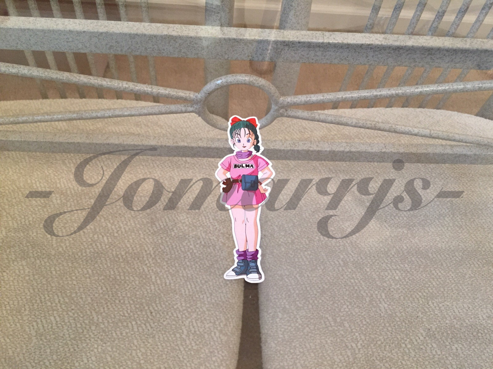 Dragon Ball Z Anime Bulma "Hands on Hips" Sticker Decal Vinyl Comic DBZ