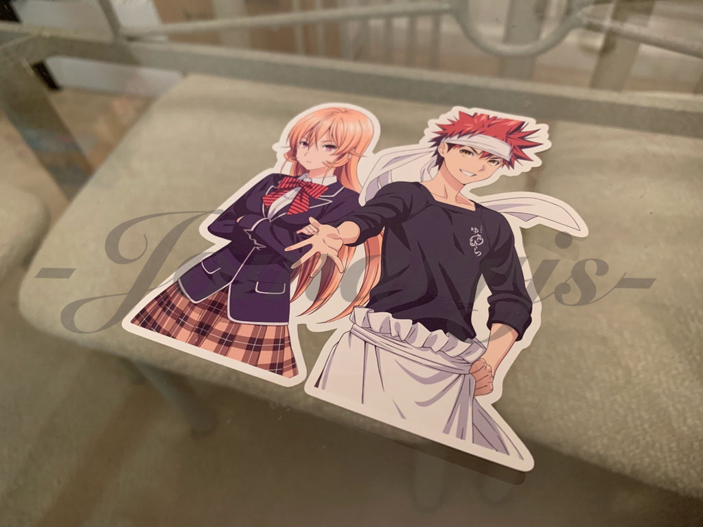 Food Wars! Shokugeki no Soma - Anime - Erina Nakiri & Soma Yukihira Sticker sōma