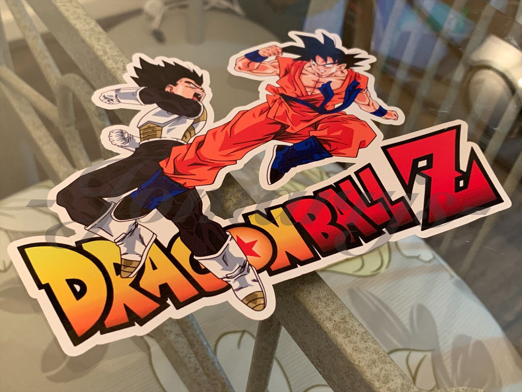 Dragon Ball Z Goku Vegeta Battle Custom Sticker DBZ 1. super saiyan anime manga