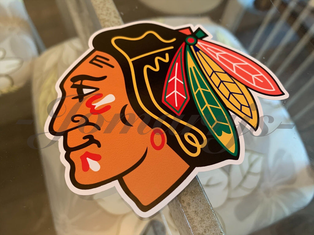 Chicago Blackhawks Hockey Team Logo NHL Sticker Decal Vinyl