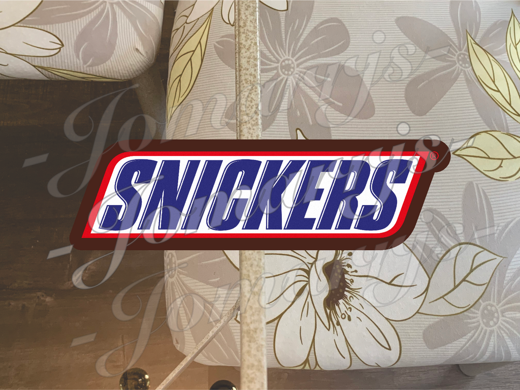 Snickers Logo Candy Brand Custom Vinyl Sticker Decal fan tumbler laptop car