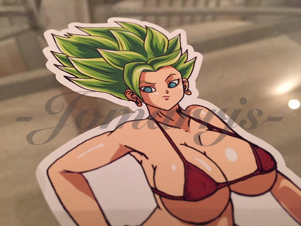 Dragon Ball Z - Anime - Kefla Bikini Sun Fun Sticker Decal Vinyl DBZ manga kale