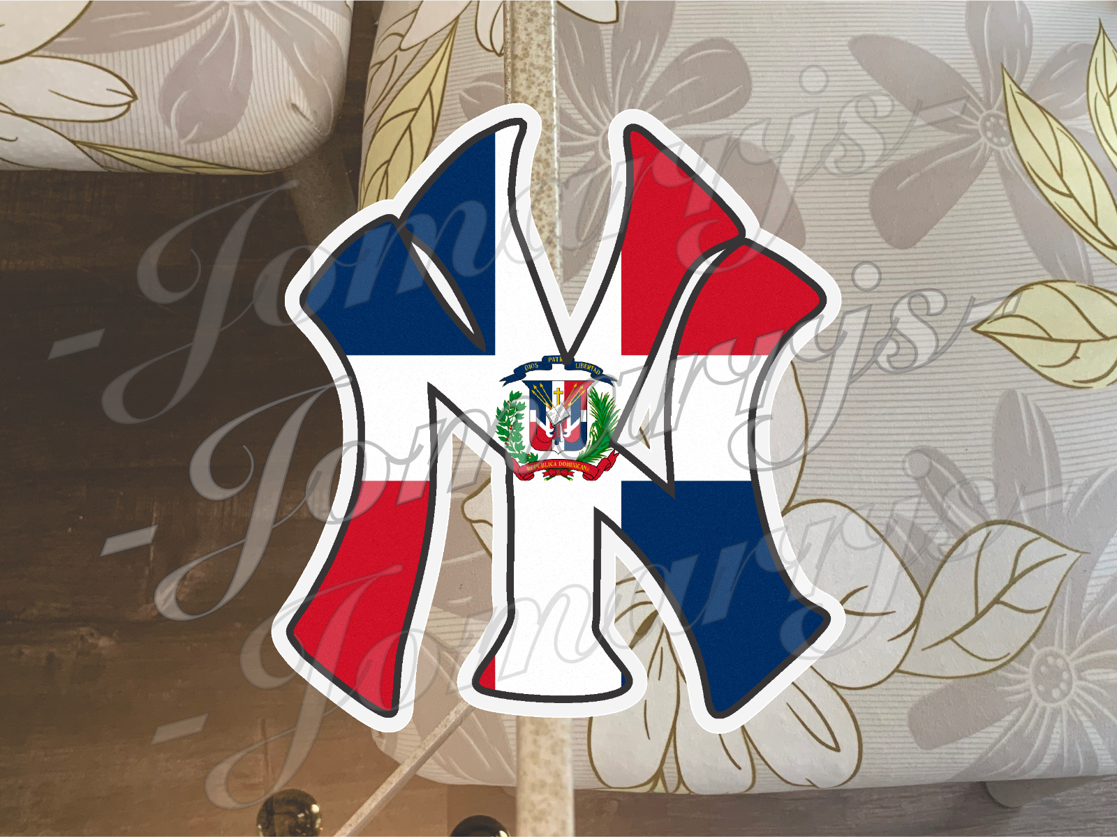 New York Yankees NY Logo "Latin Vibes” Edition Sticker Decal Vinyl  *Sz: 4"-18"*