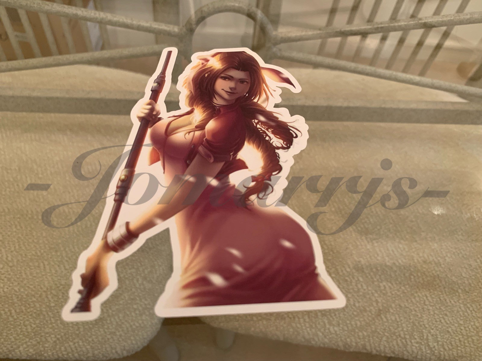 Final Fantasy Gaming Aerith Gainsborough Sticker Decals Vinyl ff 7 anime vii B.