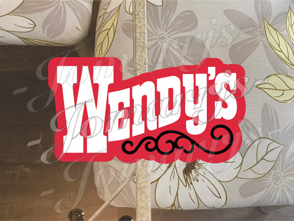 Wendy's Hamburgers Logo Custom Vinyl Sticker Decal fan tumbler laptop fast food