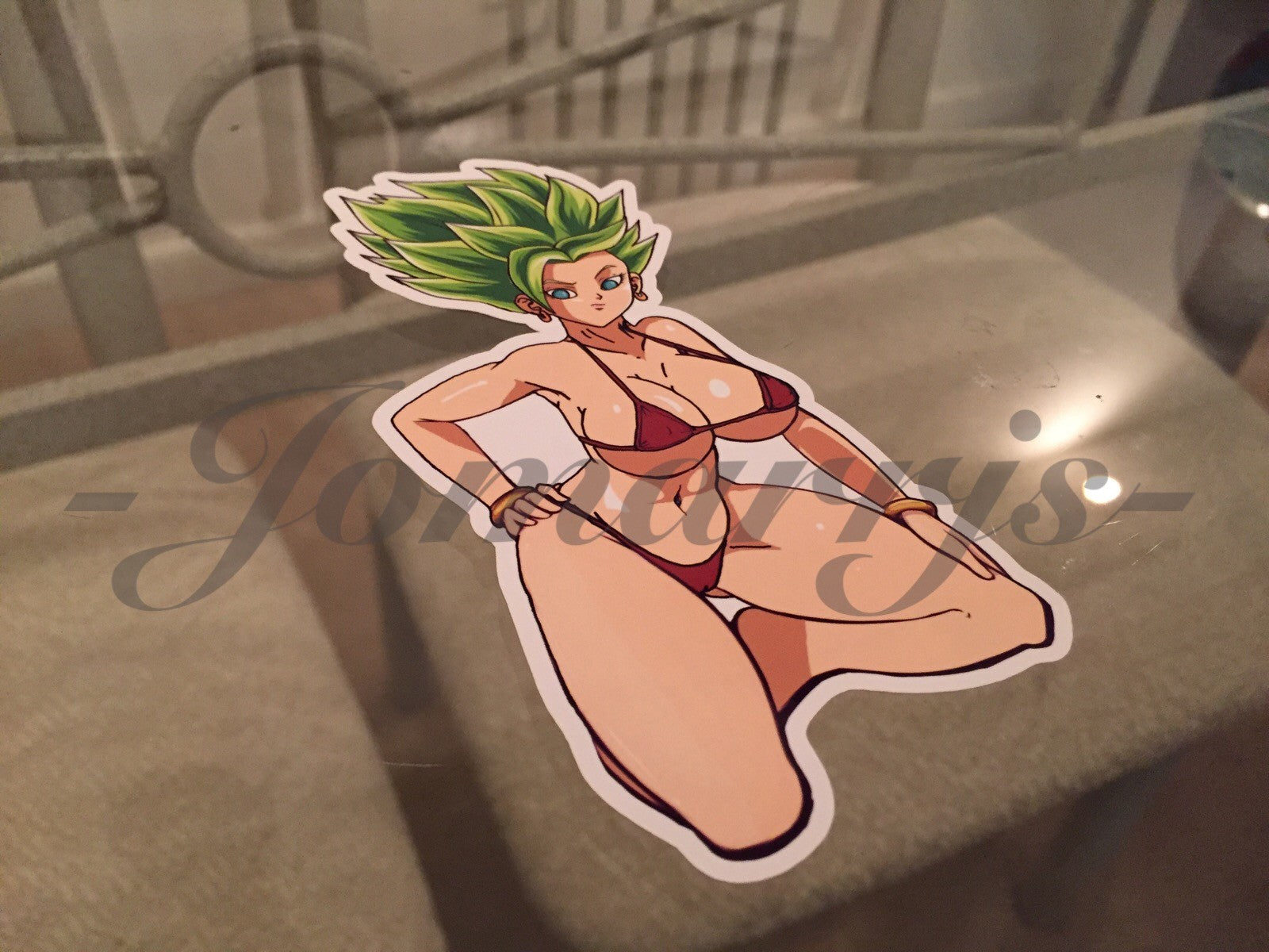 Dragon Ball Z - Anime - Kefla Bikini Sun Fun Sticker Decal Vinyl DBZ manga kale