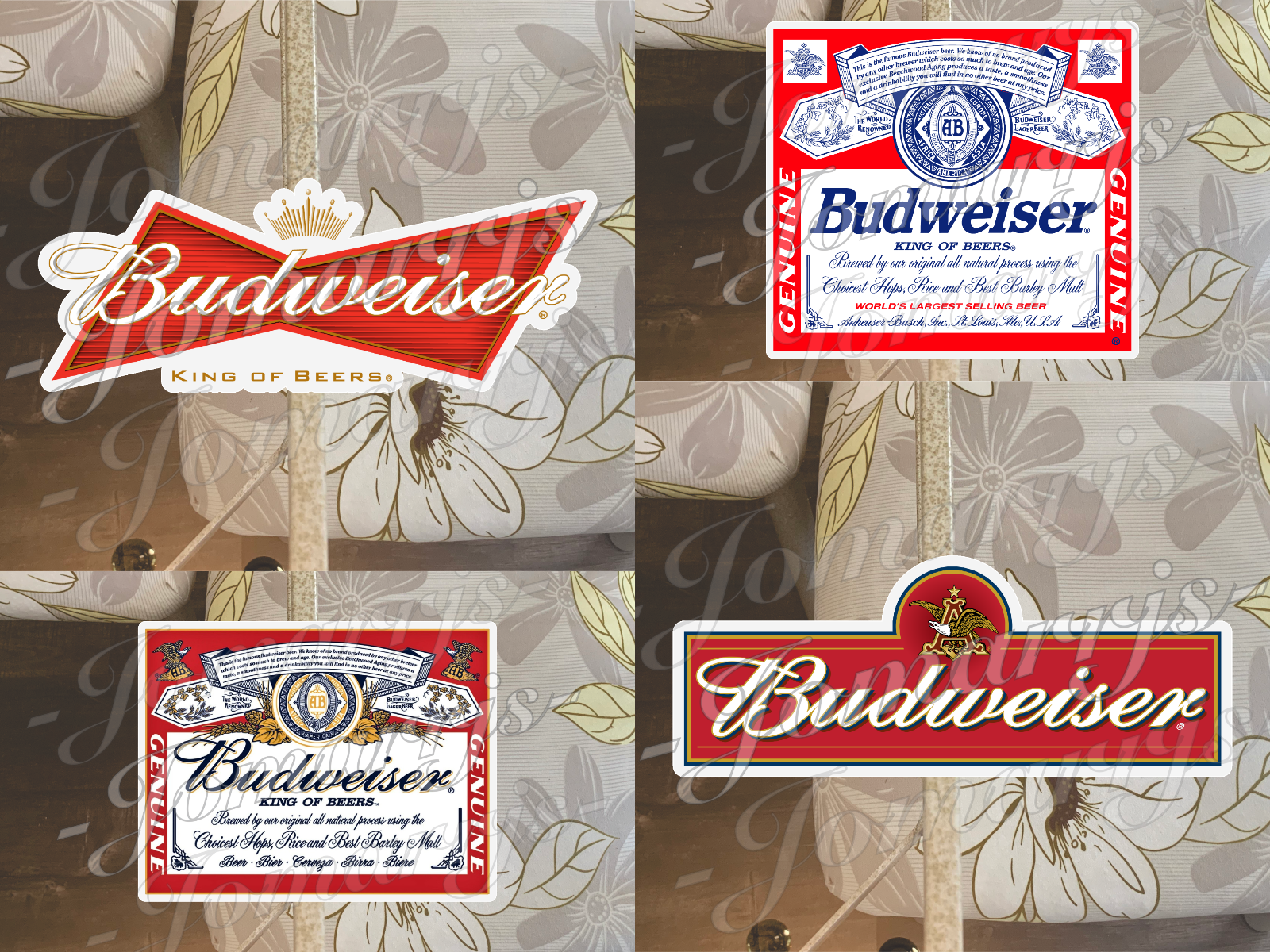 Budweiser Beer Logo Custom Vinyl Sticker Decal fan car vehicle tumbler Sz 3"-18"