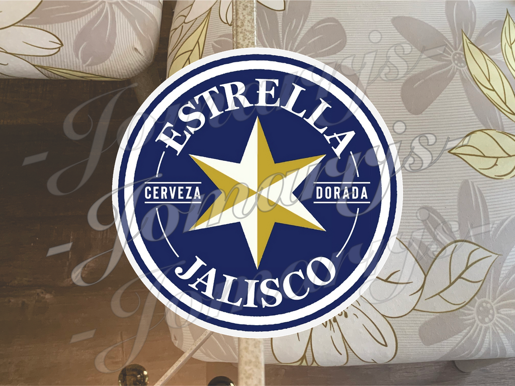 Estrella Jalisco Cerveza Mexican Beer Lager Logo Sticker Decal waterproof car