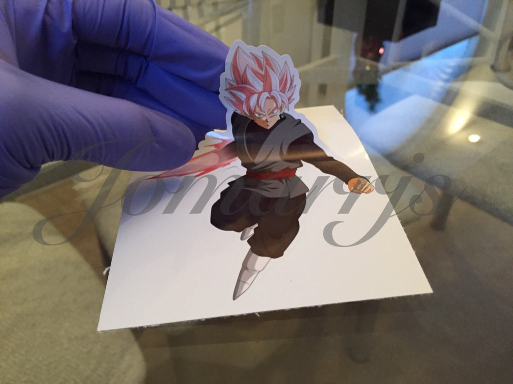 Evil Dark Goku Black Dragon Ball Z Sticker Decals Vinyl Sign Comic DBZ *3 Sizes*