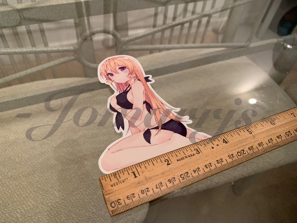 Food Wars! Shokugeki no Soma - Anime - Erina Nakiri Bikini Sun Fun Sticker Decal