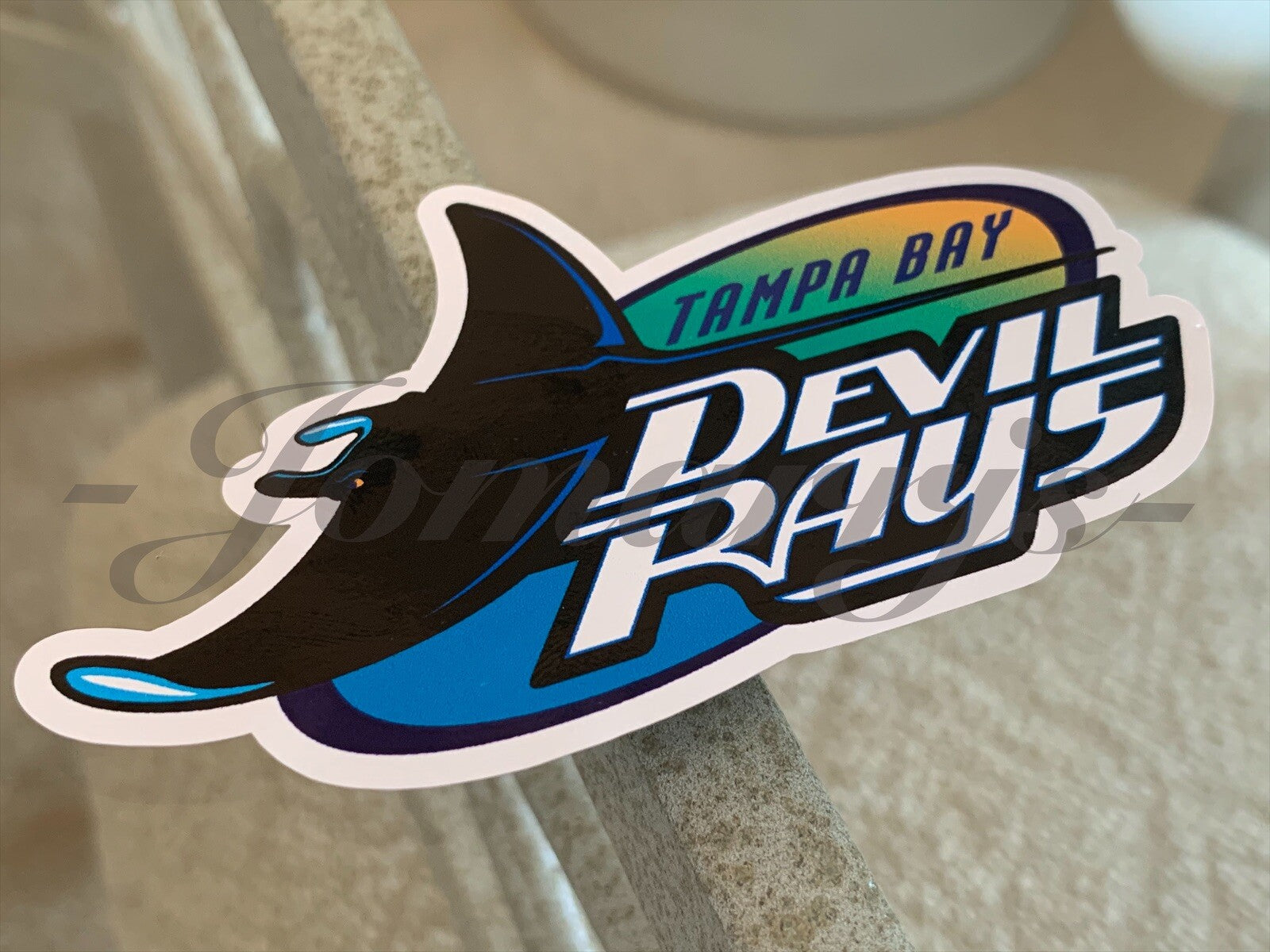 Tampa Bay Devil Rays Baseball Logo MLB Sticker Decal Vinyl Sz: 2"-18" waterproof