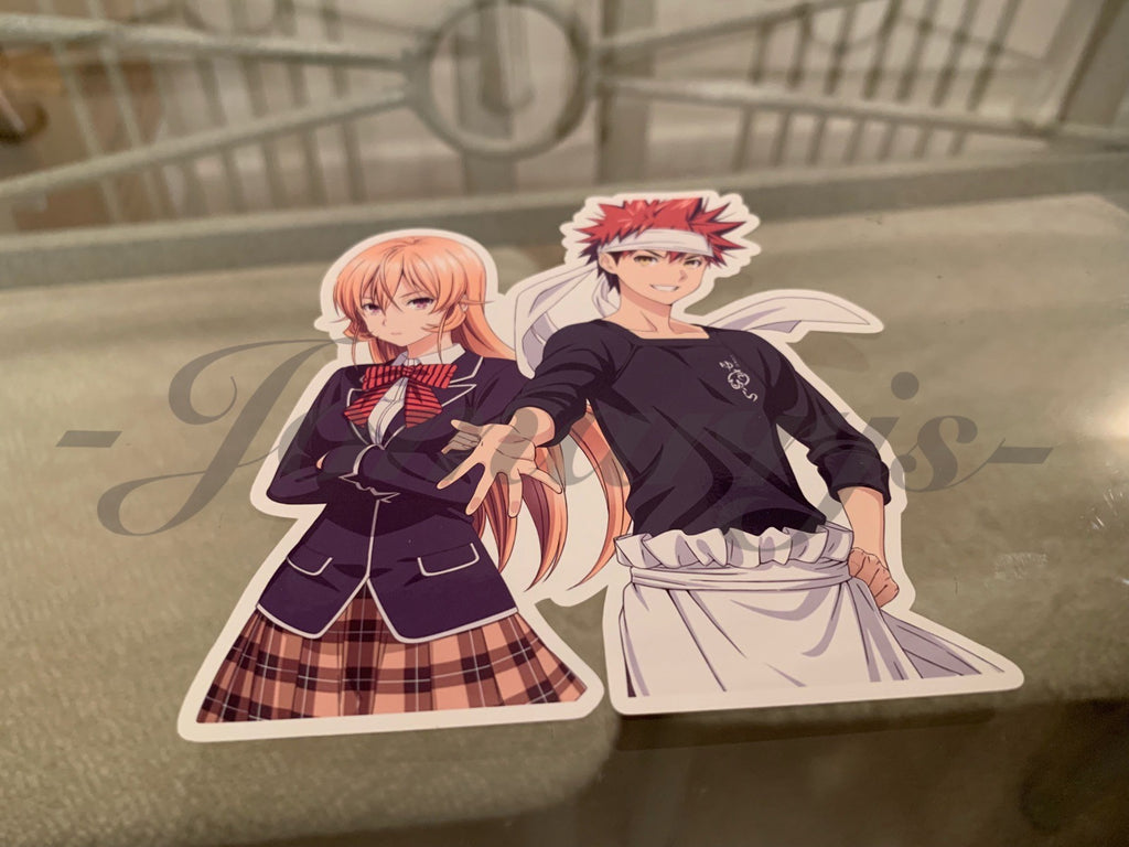 Food Wars! Shokugeki no Soma - Anime - Erina Nakiri & Soma Yukihira Sticker sōma