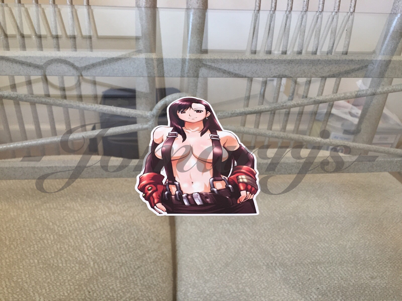 Final Fantasy Gaming Tifa Lockhart "Strapped" Sticker Decals Vinyl ff 7 anime